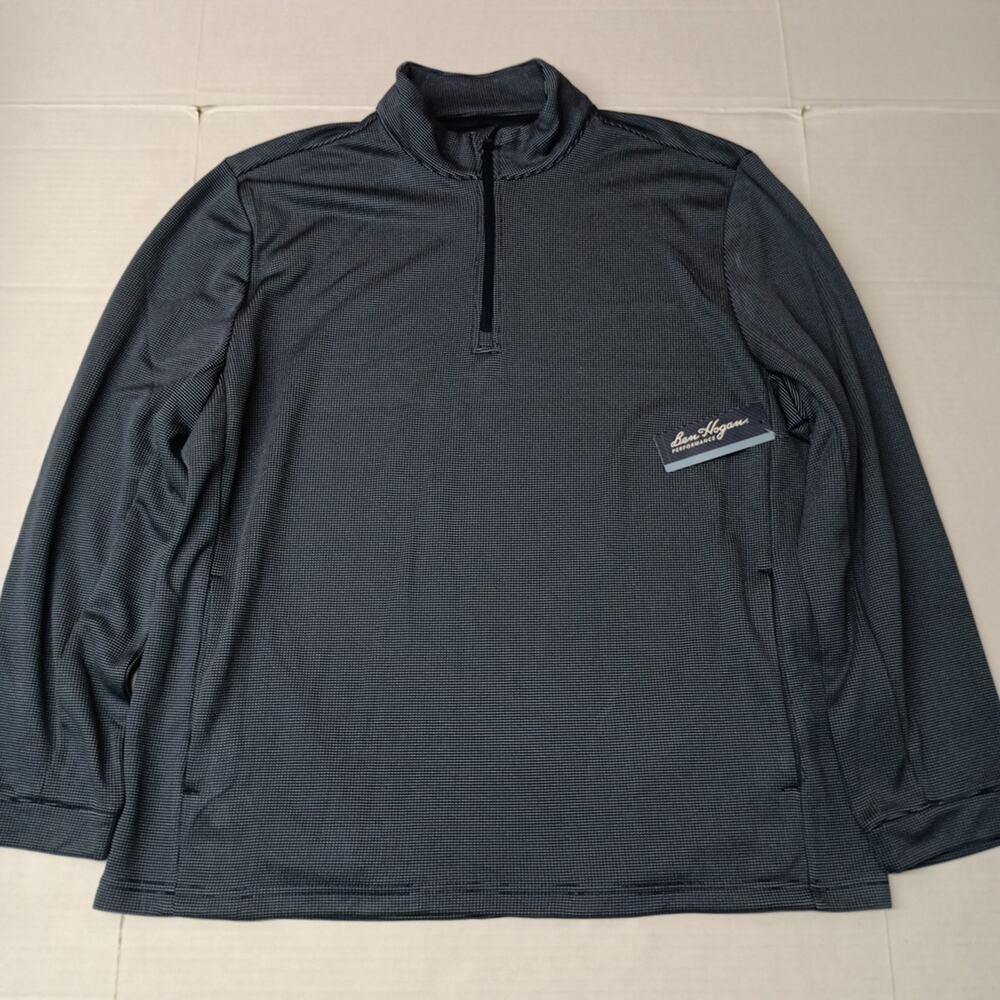 Ben Hogan Men's XL 46/48 Blue 1/4 Zip Golf Pullover Sweater